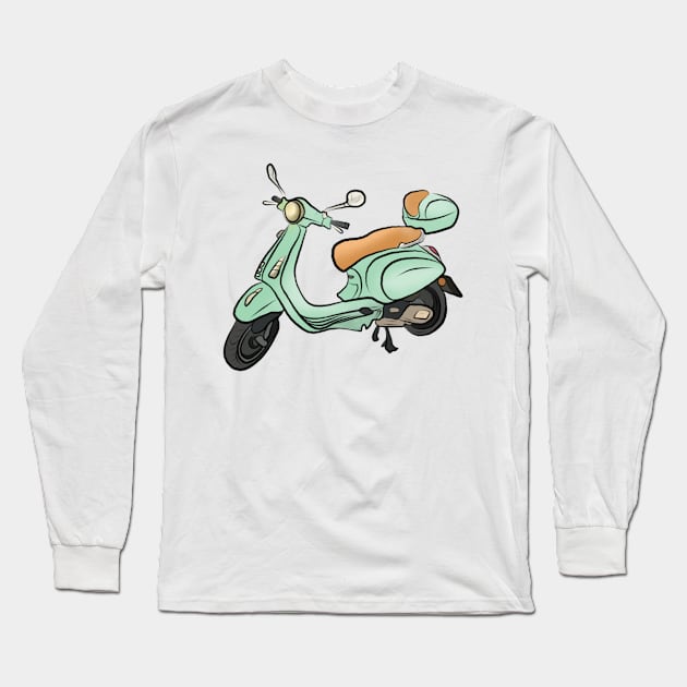 Vespa Long Sleeve T-Shirt by mastyle